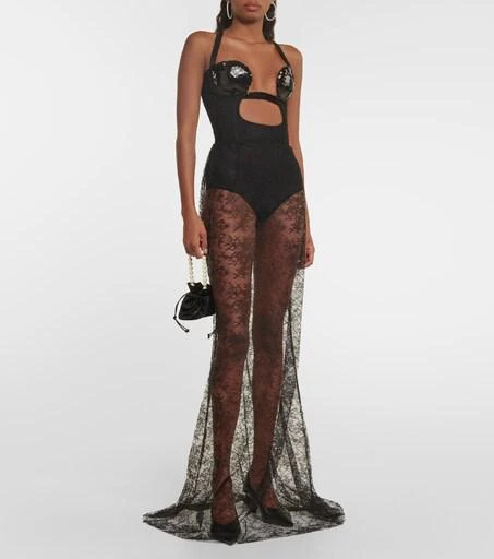 nensi dojaka cut out dress Nensi Dojaka, Cutout maxi dress, Women, Black, US 2, Dresses, Materialmix