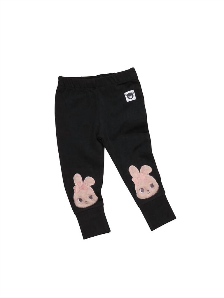 Huxbaby Huxbaby - Kids Girls Fur Bunny Knee Leggings