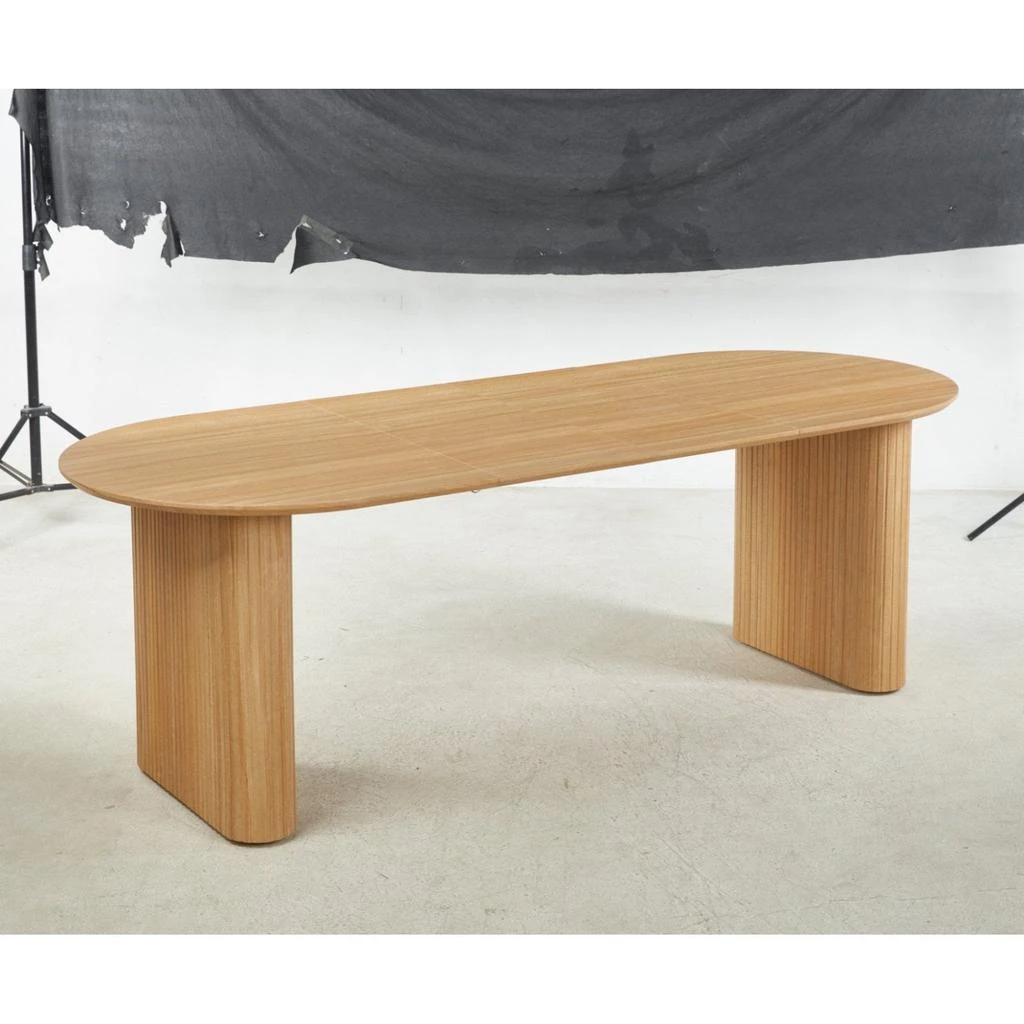 Streamdale Furniture Streamdale MDF Pedestal Dining Table - Modern Style, Easy Assembly 3