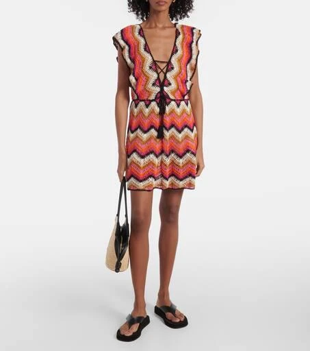 ANNA KOSTUROVA Melissa cotton crochet minidress 2