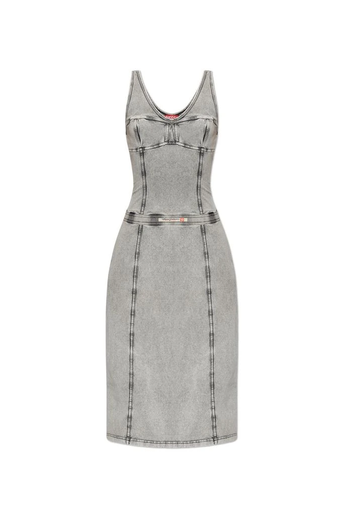 slim fit dress slacks DIESEL Short dress Dstrol silver for women and girls - 12A