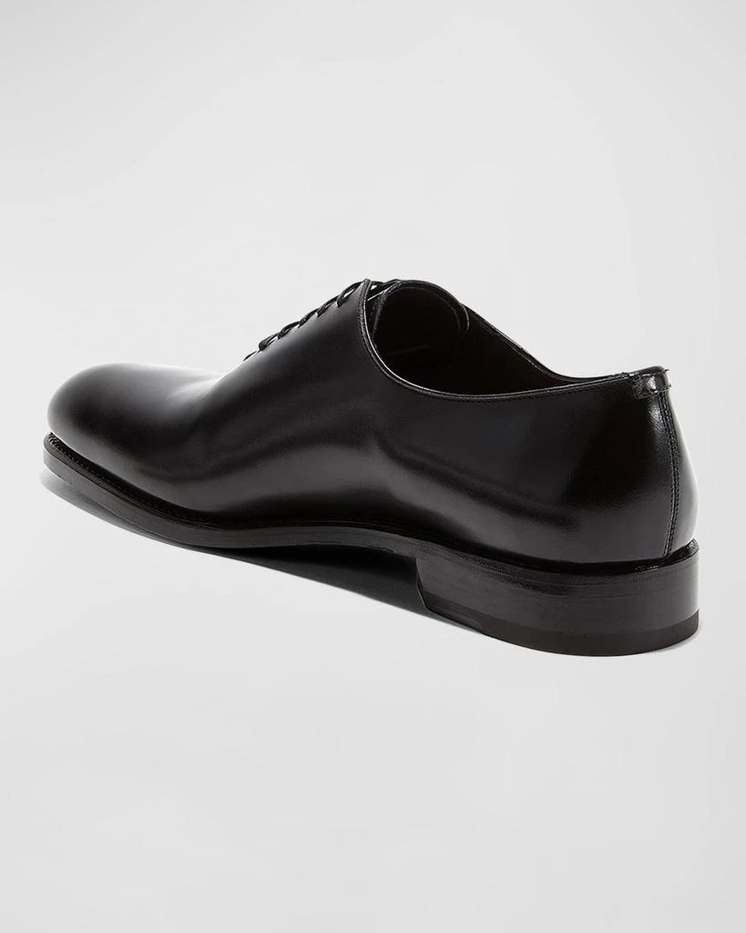 Salvatore Ferragamo Men's Angiolo Tramezza Whole-Cut Leather Lace-Up Shoes 3