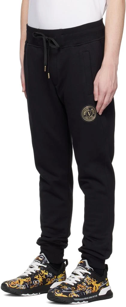 Versace Black V-Emblem Lounge Pants 4