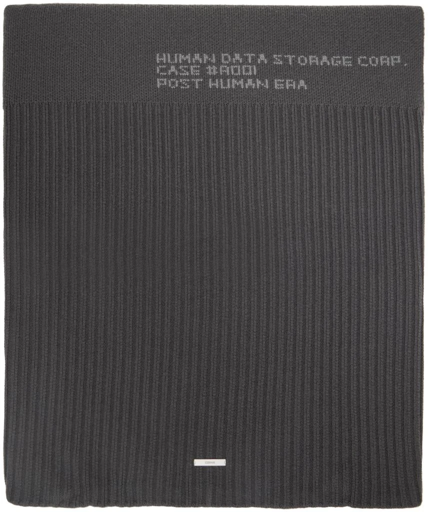 C2H4 Gray 'Post Human Era' Orpa Scarf 1