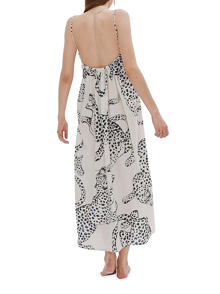 Desmond & Dempsey Jag-Print Cotton Nightie 3