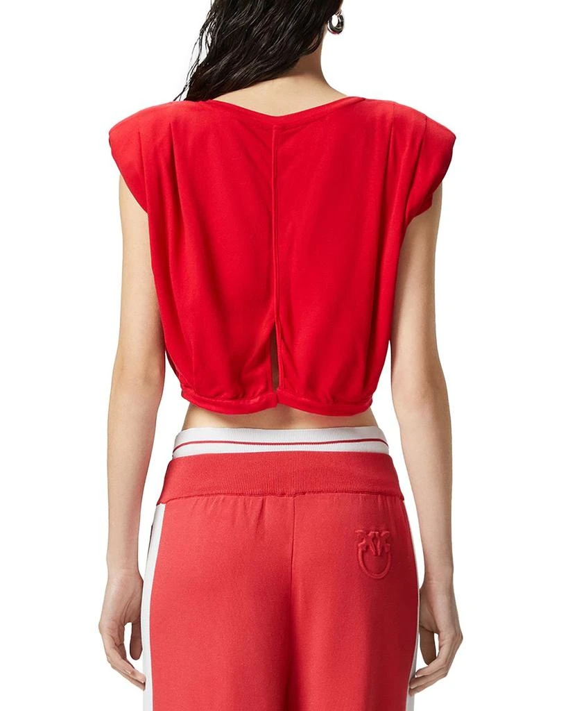 PINKO Maracaibo Maglia Extended Shoulder Crop Top 3
