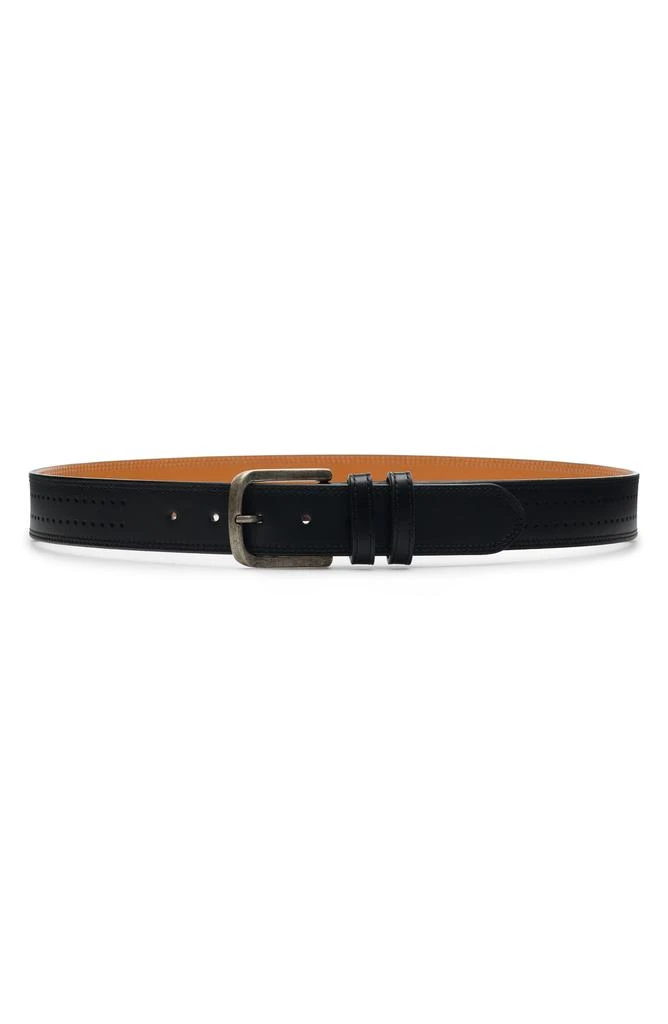 Magnanni Wayne Perforated Leather Belt 1