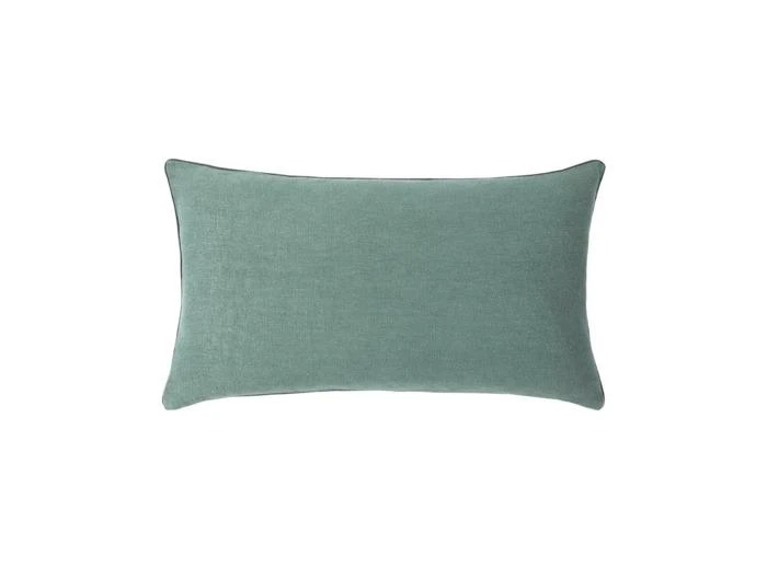 Yves Delorme Yves Delorme - Housse de coussin en lin bleu, Pigment 1