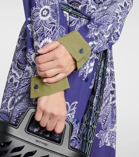 ETRO Printed shirt midi dress 5
