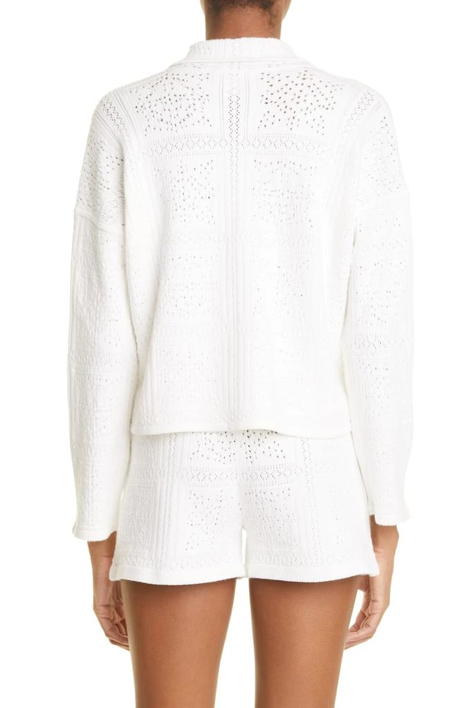 Club Monaco Pointelle Crop Sweater 3