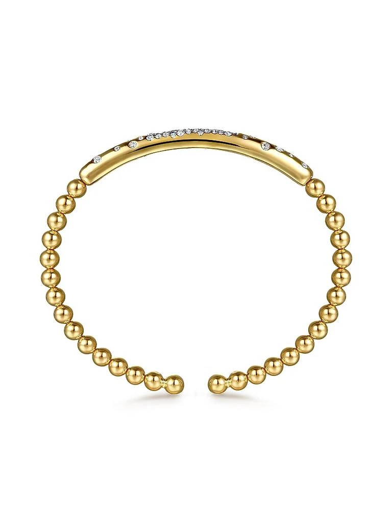 Gabriel
Co Bujukan 14K Yellow Gold
0.59 TCW Diamond Cuff Bracelet 3