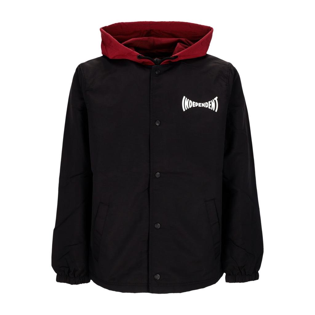 INDEPENDENT Men's Windbreaker Jacket Span Hooded Windbreaker Black