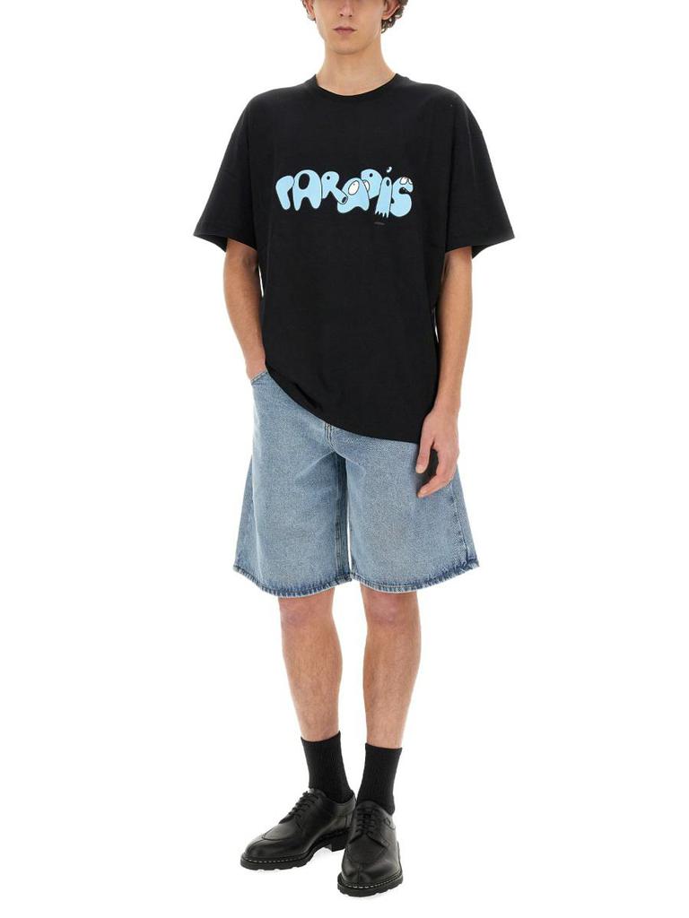 3.Paradis 3.Paradis Distressed Bermuda Shorts