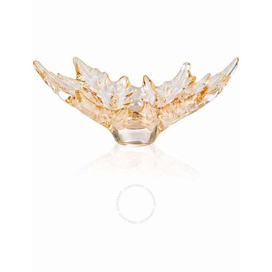 Lalique Small Champs Elysees Bowl in Gold Luster