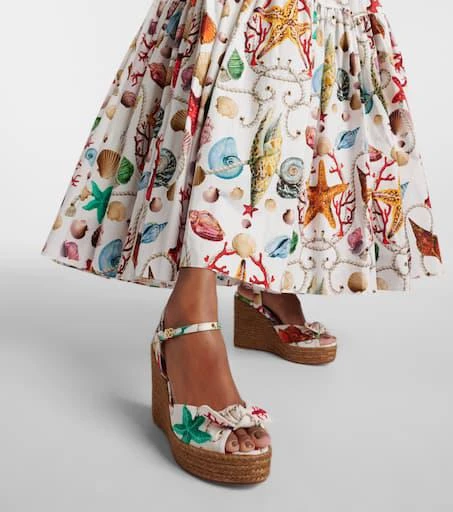 Dolce & Gabbana Capri Cava printed espadrille wedges 4