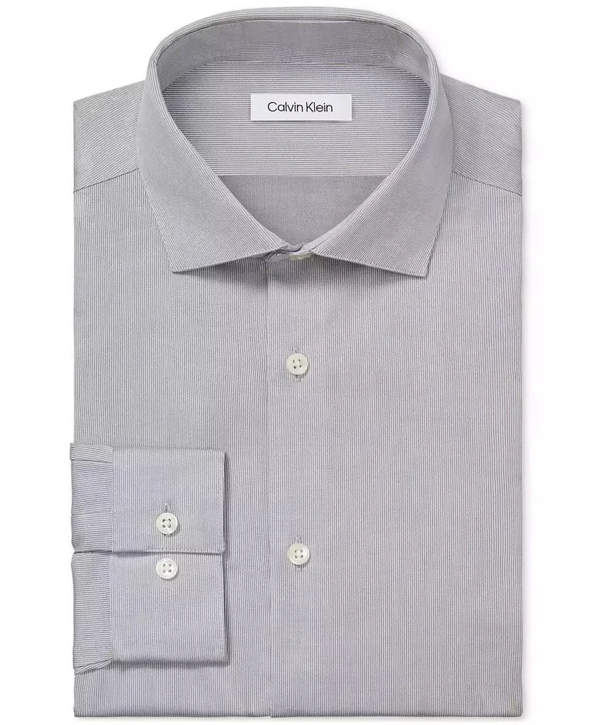 Calvin Klein Men's Steel Plus Slim Fit Modern Pin Cord Dress Shirt 3
