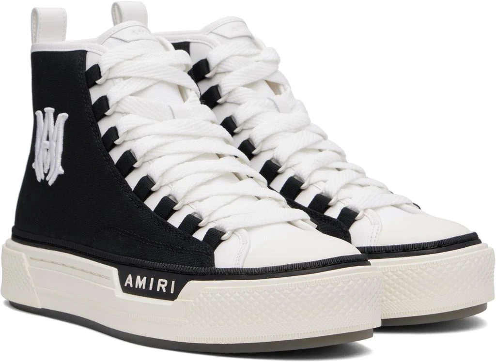 AMIRI Black & White MA Court Hi Sneakers 4