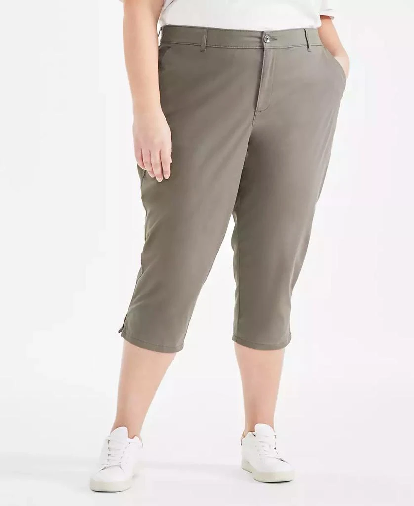 Style & Co Women's Plus Mid-Rise Comfort Waist Capri Pants, Created for Macy's 3