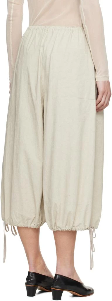 LAUREN MANOOGIAN Off-White Cinch Trousers 3