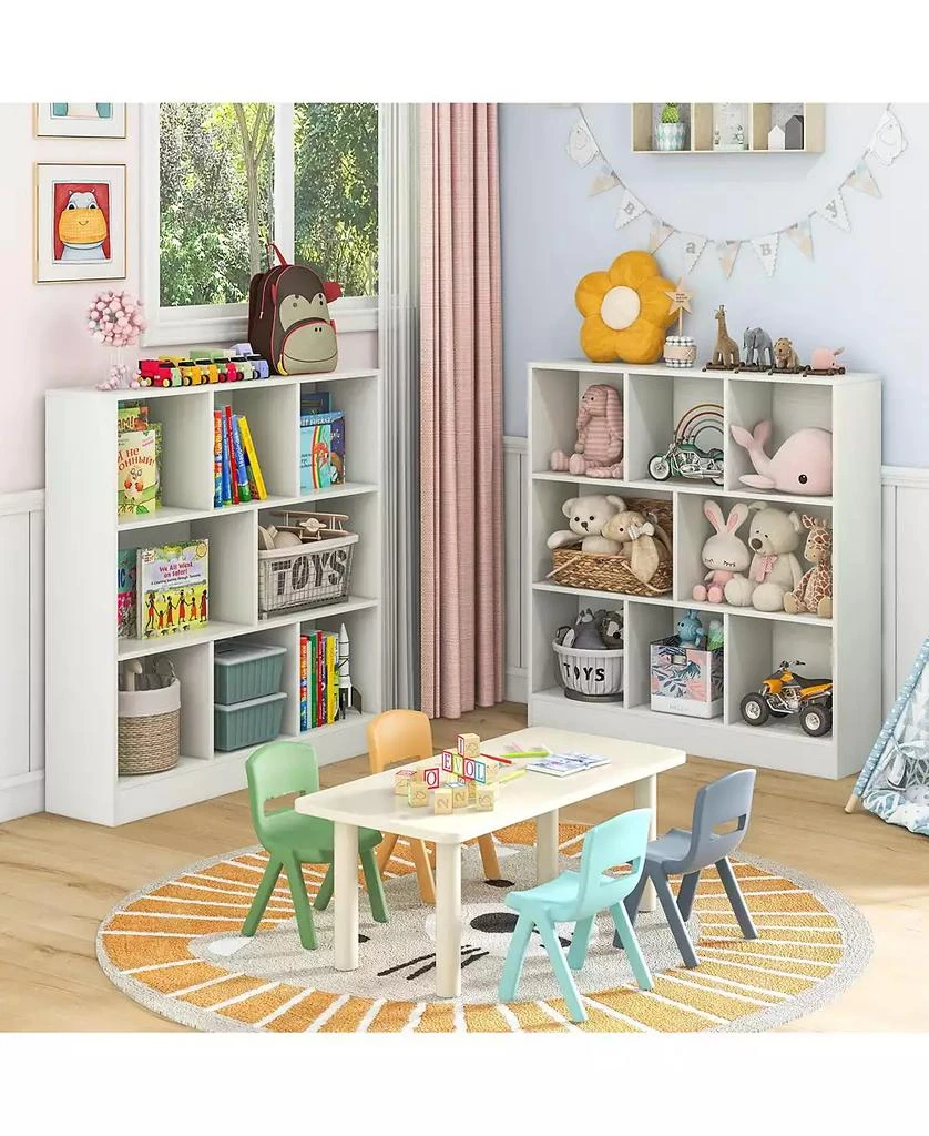 GOUUN 41 Inches 8-Cube Freestanding Bookcase for Kids 9