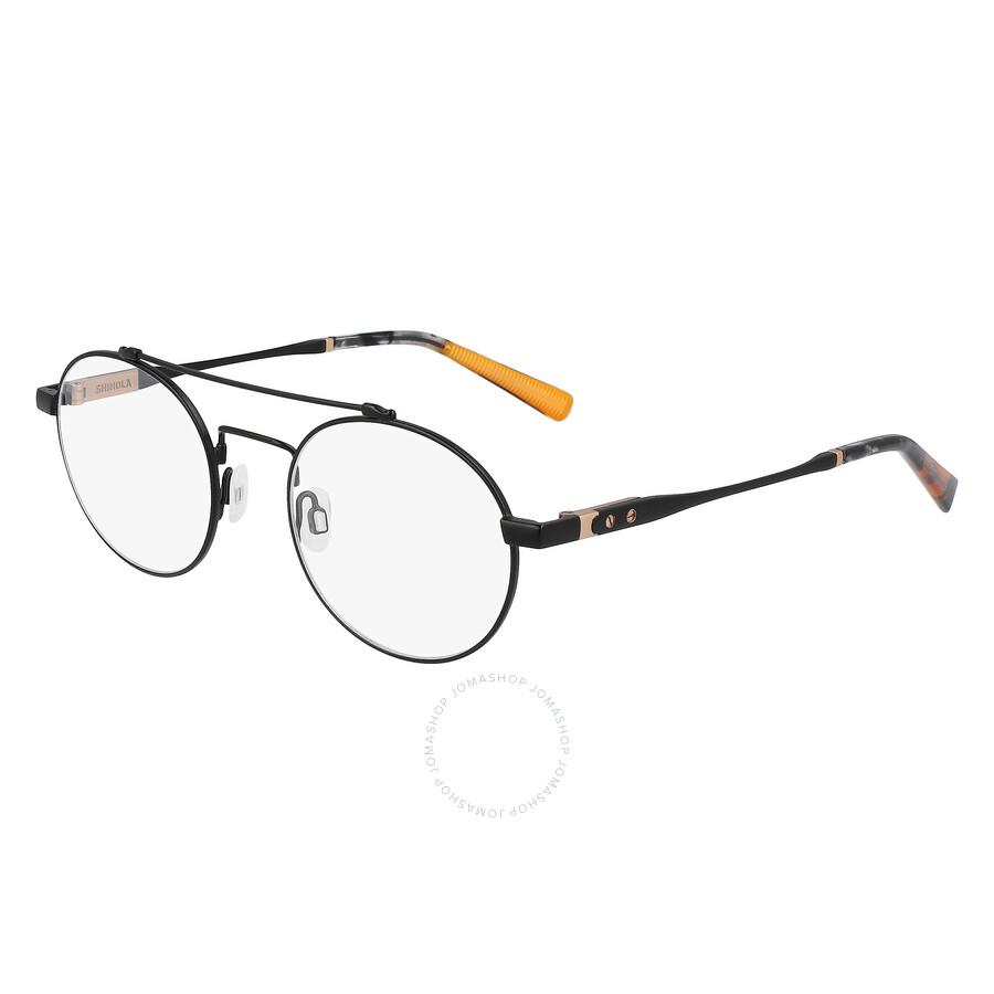 Shinola Demo Round Unisex Eyeglasses SH21001 001 49