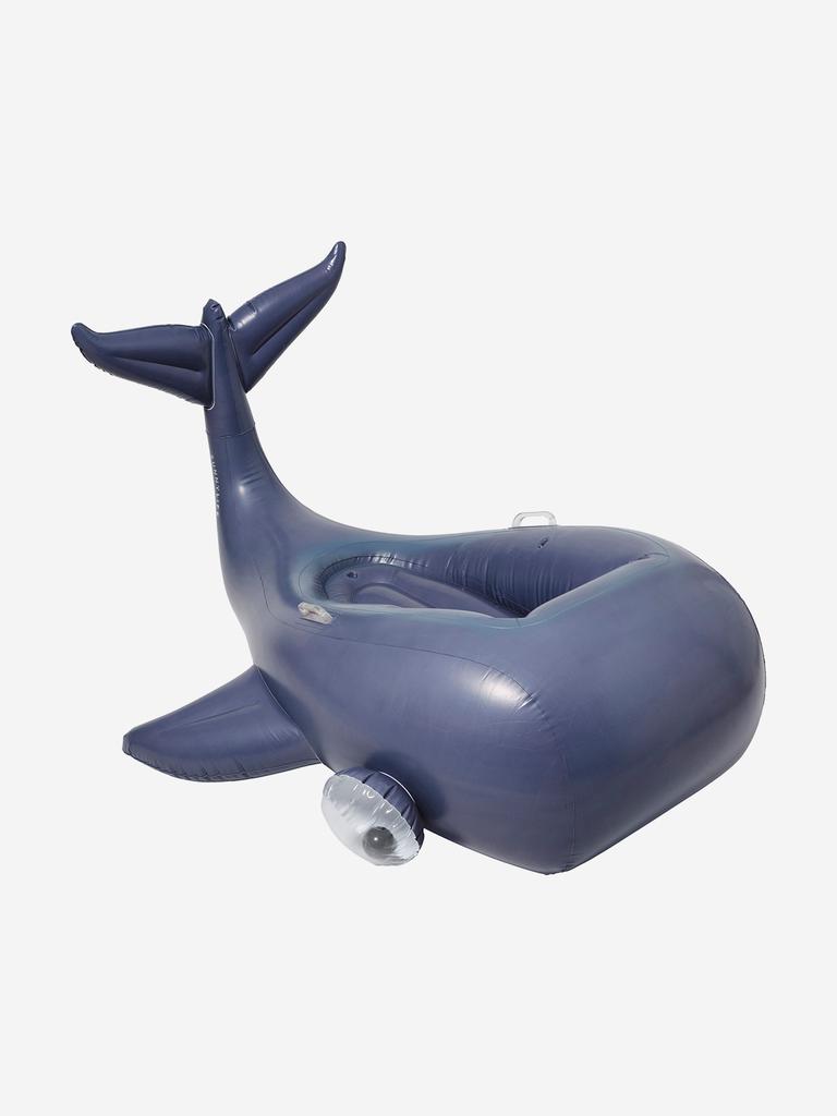 Sunnylife Kids Moby Dick Luxe Ride-On Float in Blue (142cm)