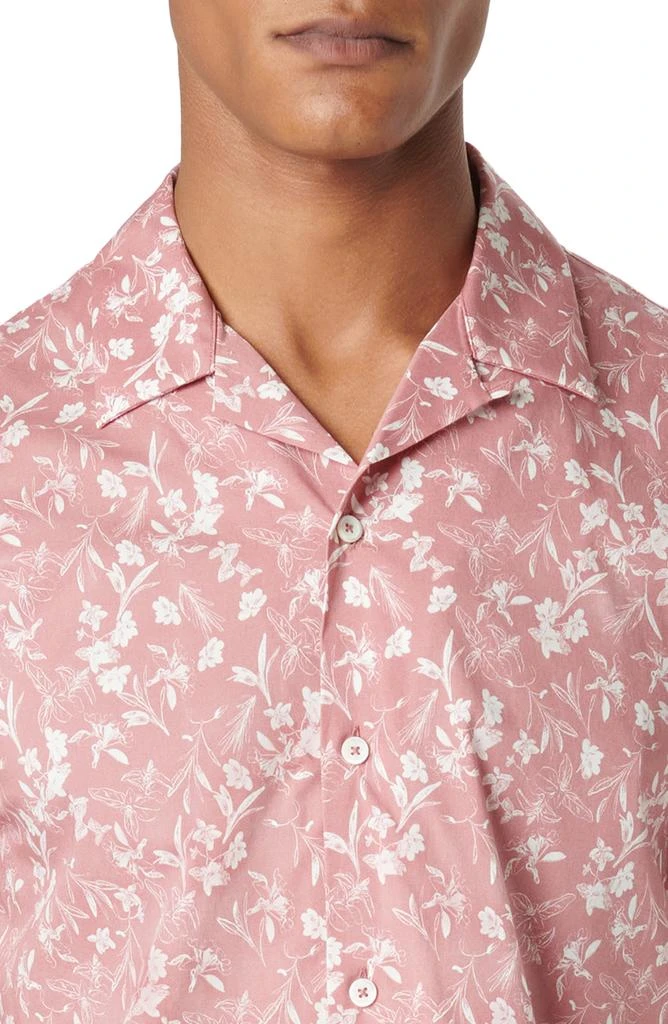BUGATCHI Orson Floral Stretch Cotton Camp Shirt 2