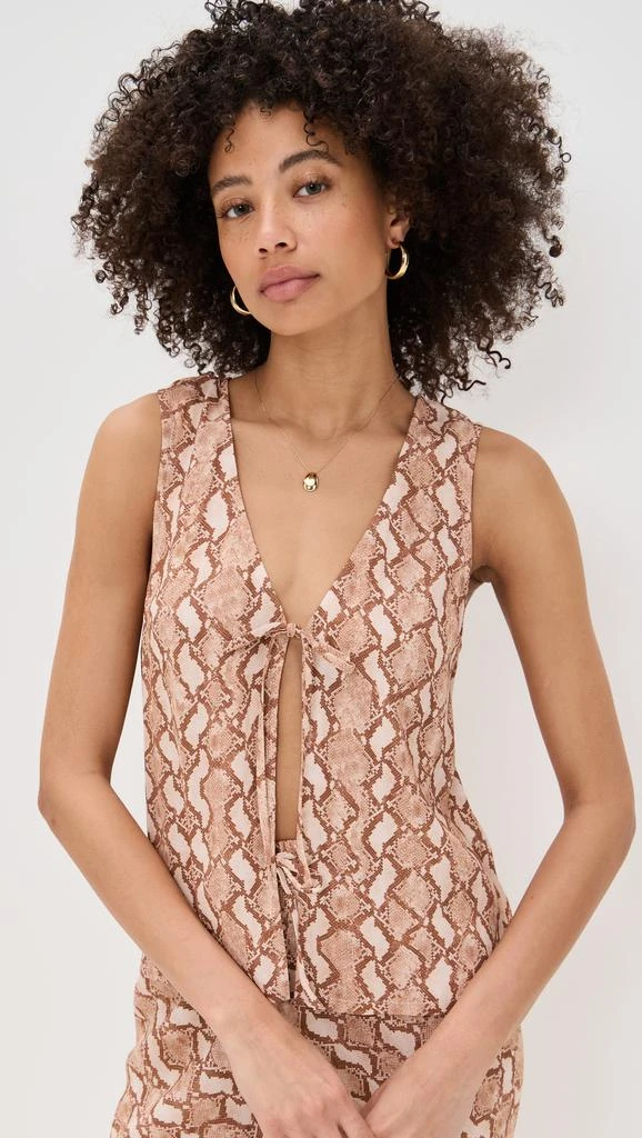 MINKPINK Koa Tie Top 1