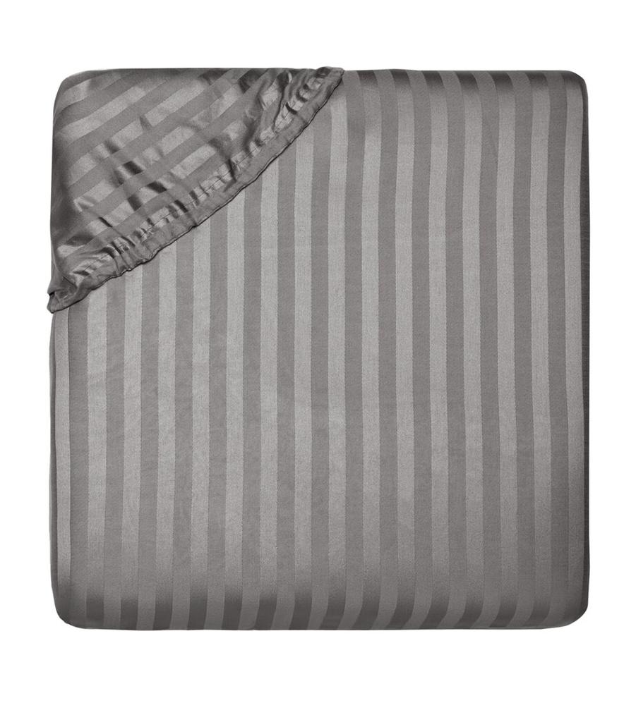 Pratesi Raso Rigato Super King Fitted Sheet (180cm x 200cm)