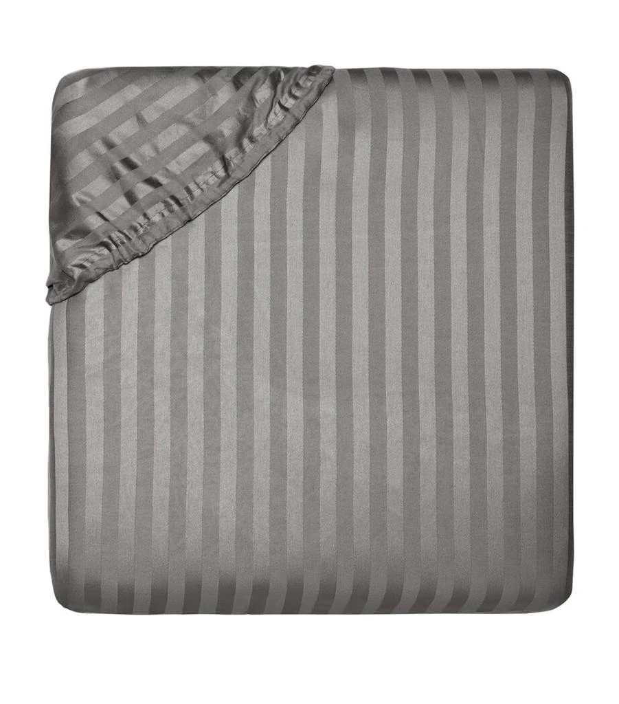 Pratesi Raso Rigato Super King Fitted Sheet (180cm x 200cm) 1