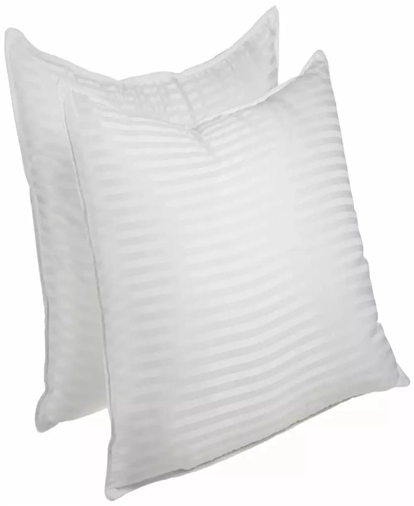 Superior Stripe Down Alternative Medium Firm Back Neck Support 2-Pack Pillows, Standard 3