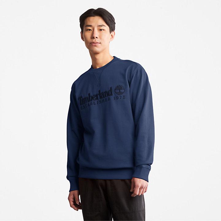 Timberland Est. 1973 Crewneck Sweatshirt for Men in Navy