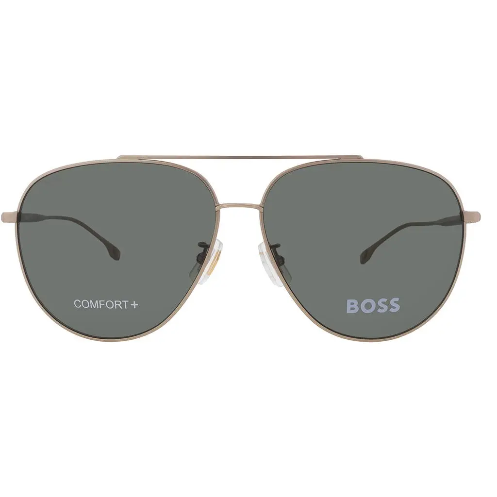 Hugo Boss Green Pilot Men's Sunglasses BOSS 1296/F/S 0AOZ/QT 63
