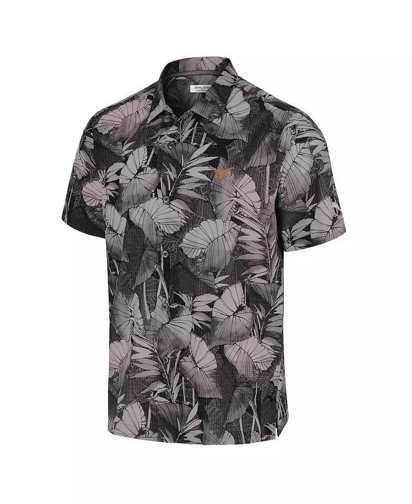 Tommy Bahama Men's Black Texas Longhorns Coast Nuevo Fronds Camp Button-Up Shirt 2