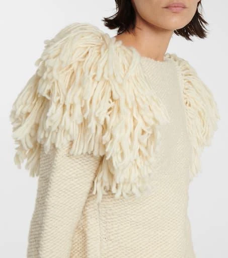 Isabel Marant Sully fringed wool-blend sweater 4