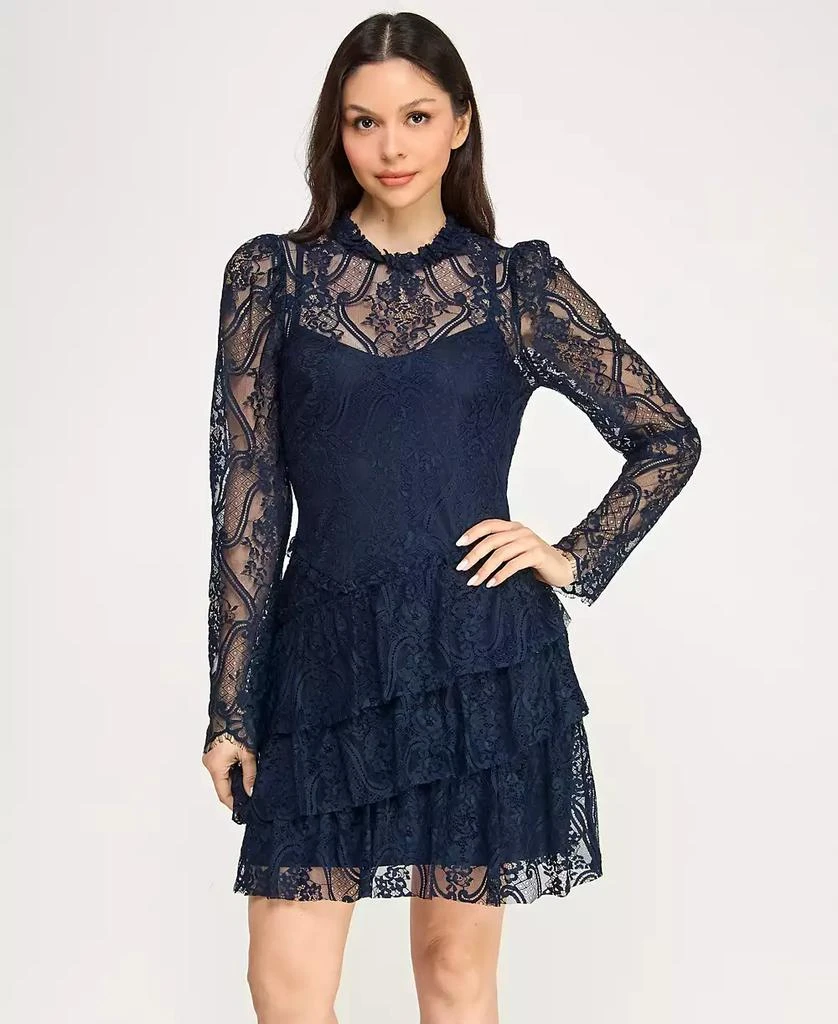 long sleeve formal dresses juniors Black And Gold Dress | Junior Formal Dress main image 0