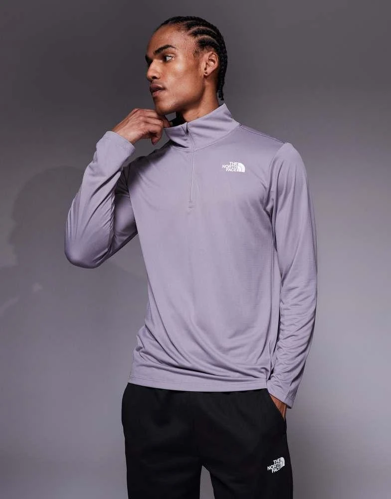 The North Face The North Face Training 24/7 logo 1/4 top in grey