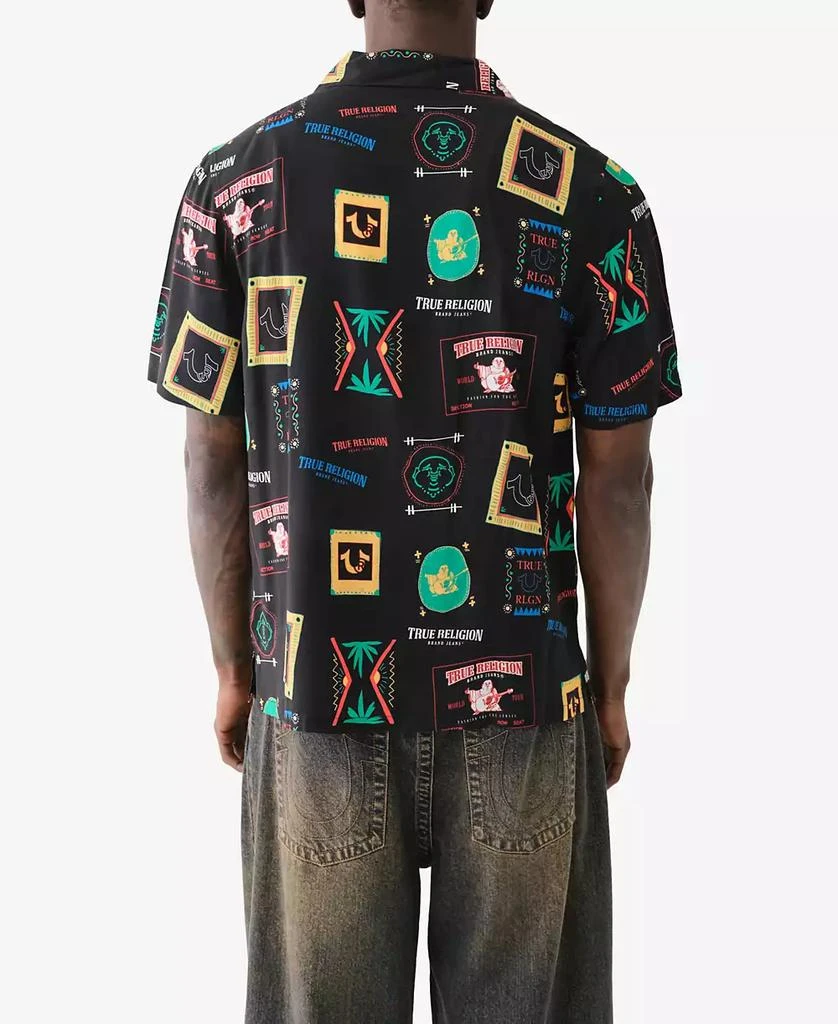 True Religion Men's Short Sleeve Camp Collar Resort Shirt 2