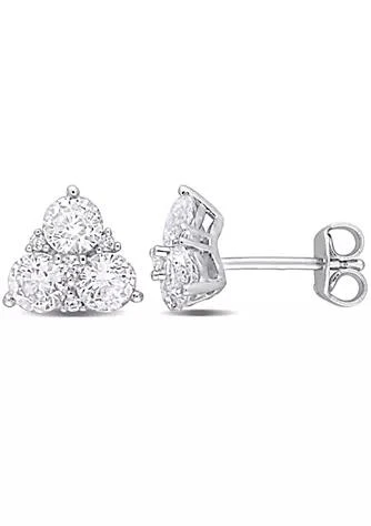 Belk 
Co. Lab Created Created White Sapphire Stud Earrings in Sterling Silver