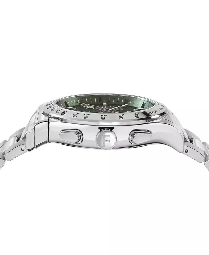 Salvatore Ferragamo Salvatore Men's 1927 Swiss Chronograph Silver-Tone Stainless Steel Bracelet Watch 42mm 2