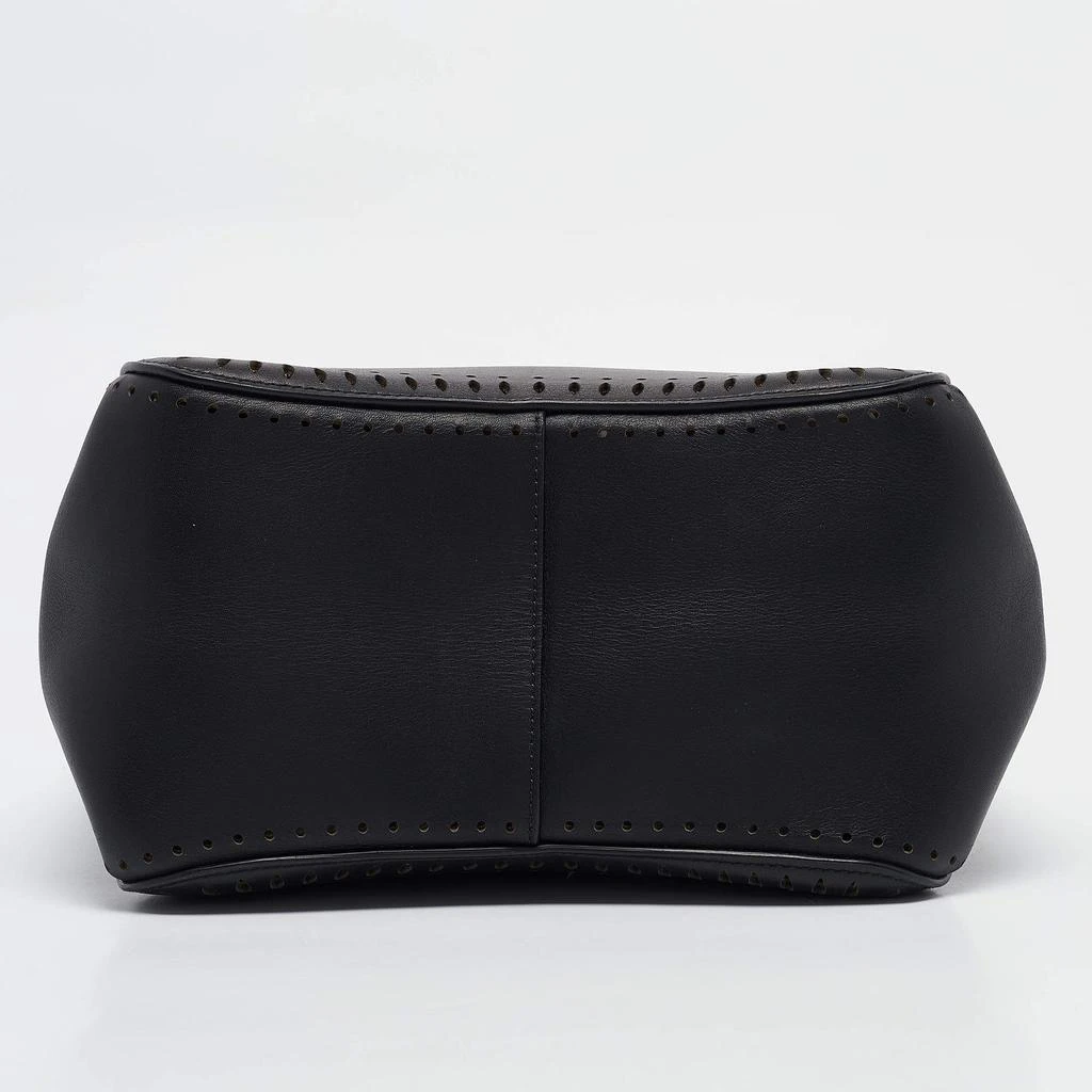 Alaia Alaia Black Laser Cut Leather Angele 20 Petal Tote 6