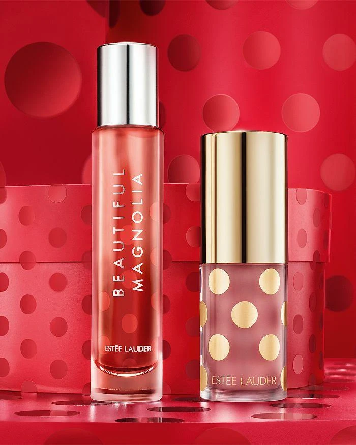 Estée Lauder Beautiful Magnolia Joyful Lip Oil + Perfume Gift Duo Set ($76 value) 4