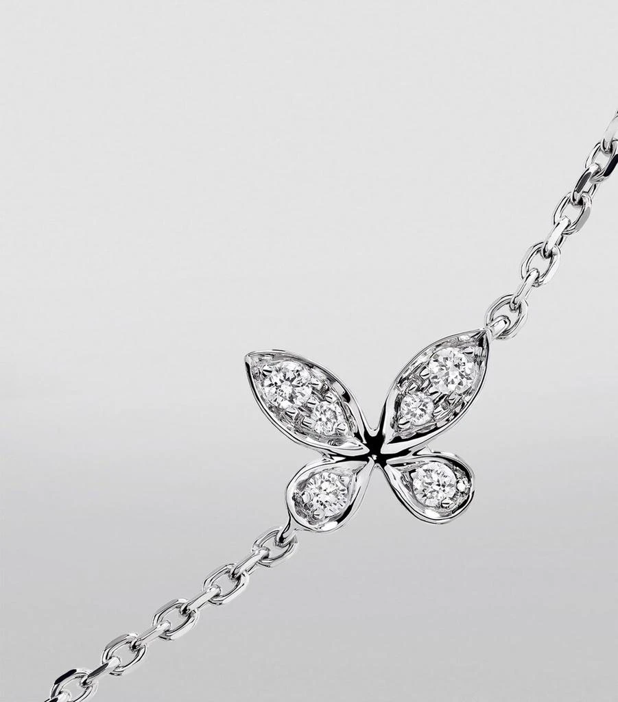 Graff Small White Gold and Diamond Butterfly Bracelet 3