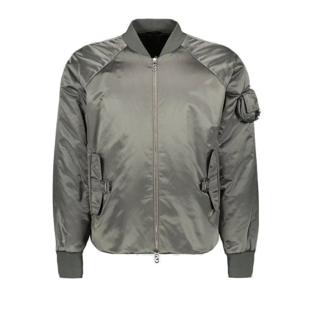 Fendi Fendi Zipped Bomber Jacket 1