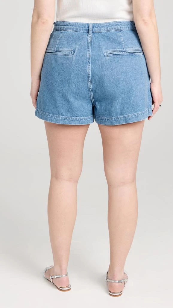 Reformation Elana Pleated Denim Shorts 9