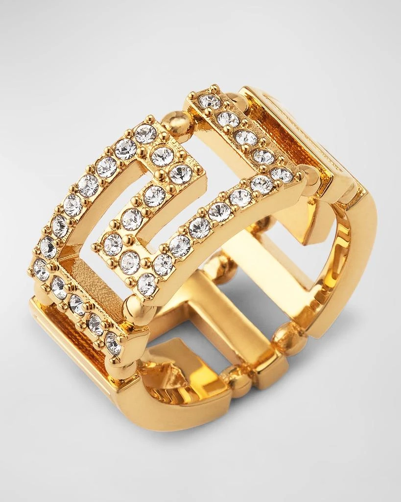 Versace La Greca Crystal Ring 3