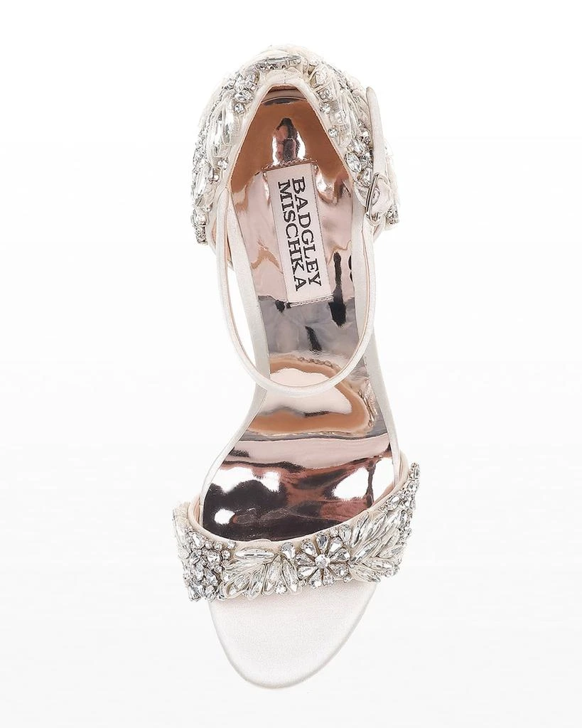 Badgley Mischka Tampa Embellished Satin Sandals 3