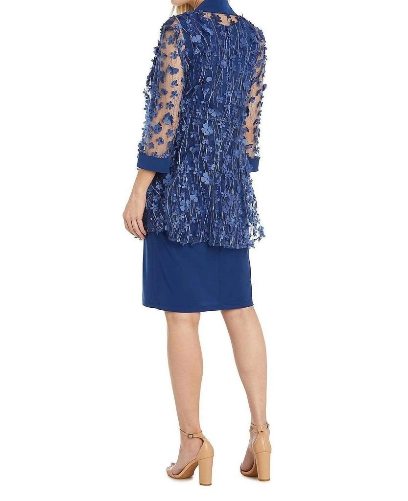 R&M Richards R&M Richards - Floral Applique 2-Piece Jacket & Dress Set 2