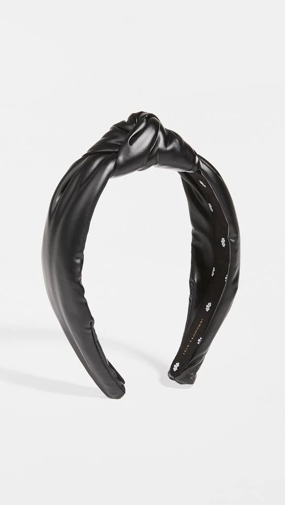Lele Sadoughi Faux Leather Knotted Headband 1