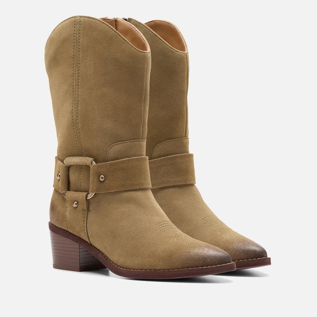 Clarks Clarks Women's Morzine Rise Suede Western Boots 2